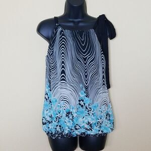 Wrapper Floral Halter Top 